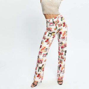 Reformation Comic High Rise Straight Long Jeans